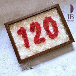 創業120周年お祝い用の数字入りフレーム装飾251113o 197