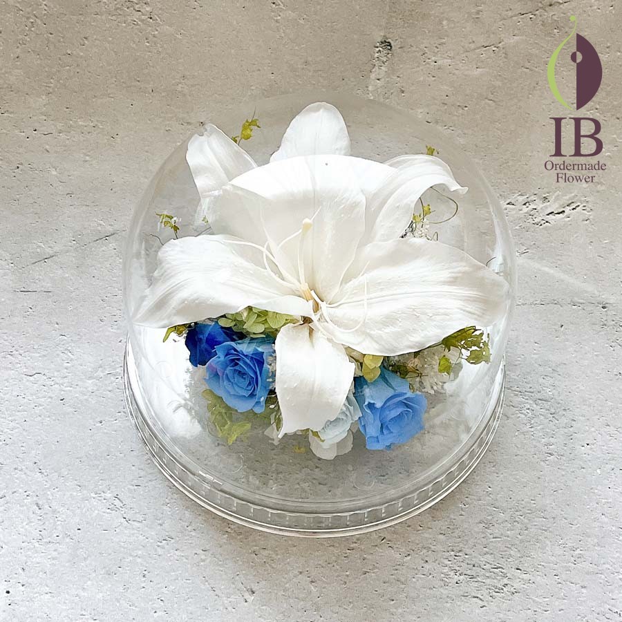 ドーム装飾プリザーブドフラワー