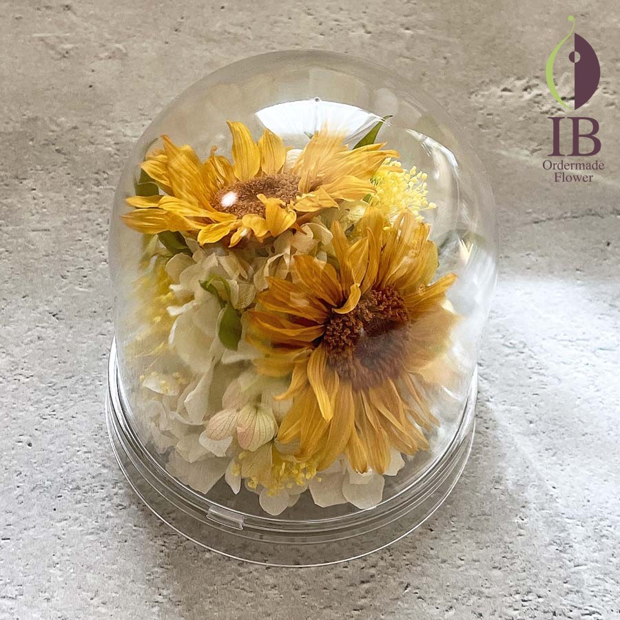 ひまわりのお花で製作