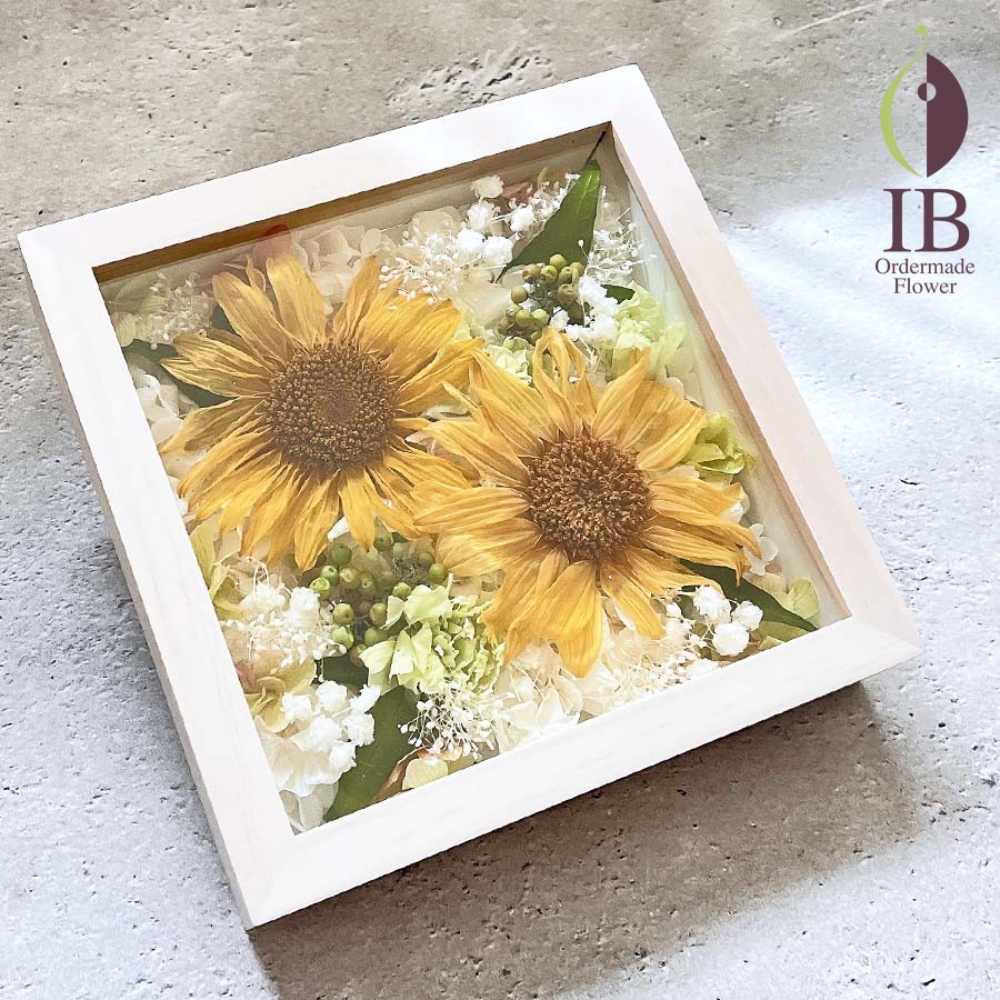 ひまわりのお花で製作