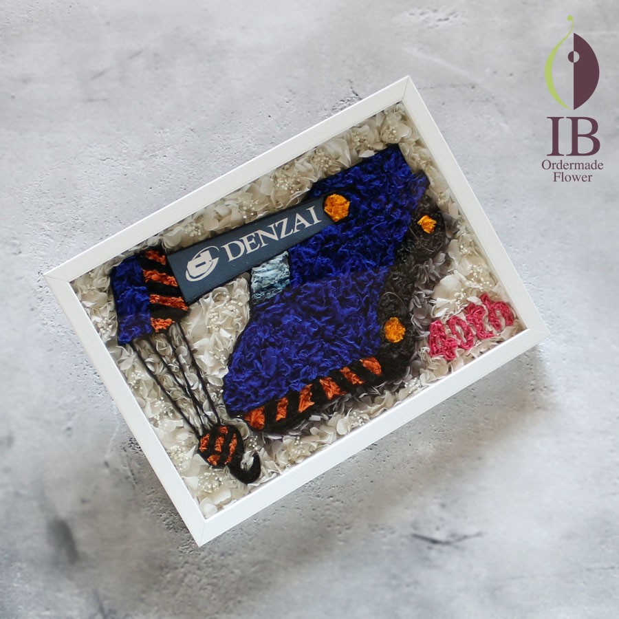 プリザーブドフラワー クレーン装飾