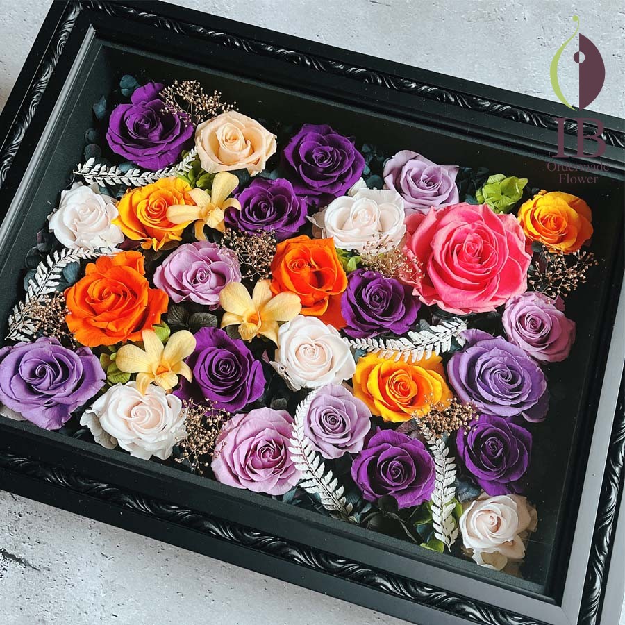 お祝い用プレートのお花